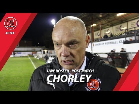 Uwe Rosler on Chorley win | Post Match