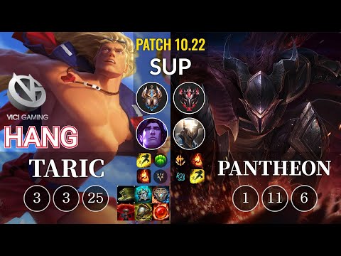 VG Hang Taric vs Pantheon Sup - KR Patch 10.22