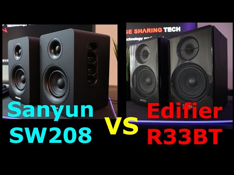 Sanyun SW208 vs Edifier R33BT Sound Test & features comparison