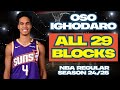 Oso Ighodaro All 29 BLOCKS In The 24 25 NBA Rookie Season For Phoenix Suns