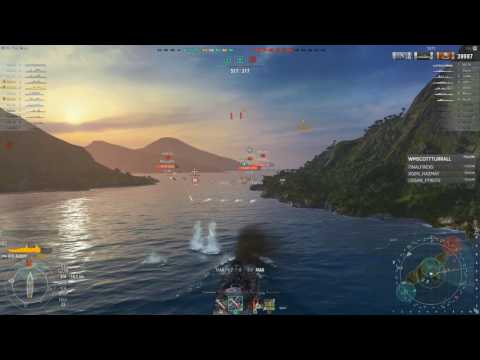 WoWS 0.6.1.1 - Konig Albert Deletes Tenryu