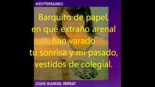 BARQUITO DE PAPEL Joan Manuel Serrat Letra y música