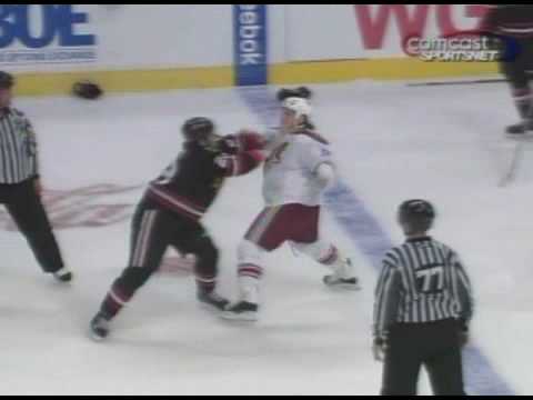 Daniel Carcillo vs Craig Adams Dec 7, 2008