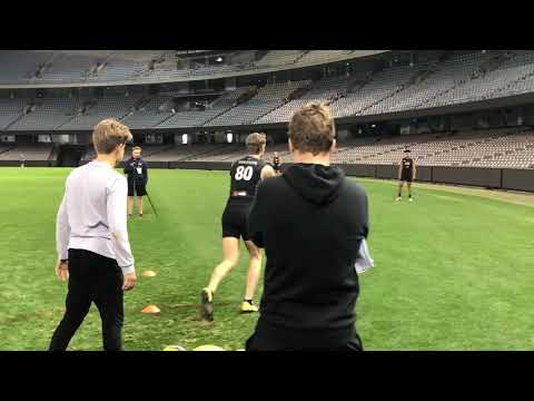 Eagles Jack Lukosius - Field Kicking AFL Combine