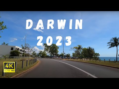 4K Darwin City Driving Tour 2023 - Charles Darwin University, Alawa, Rapid Creek and Night cliff