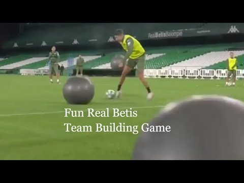 Real Betis Team building and dribbling game and dribbling soccer training