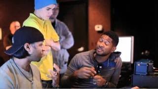 Under The Mistletoe Webisode - Usher and Justin in the Studio (The Christmas Song - Chestnuts)