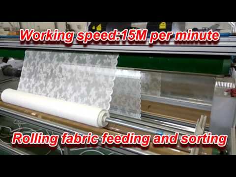 Lace laser cutter for warp knitted curtain/ golden laser