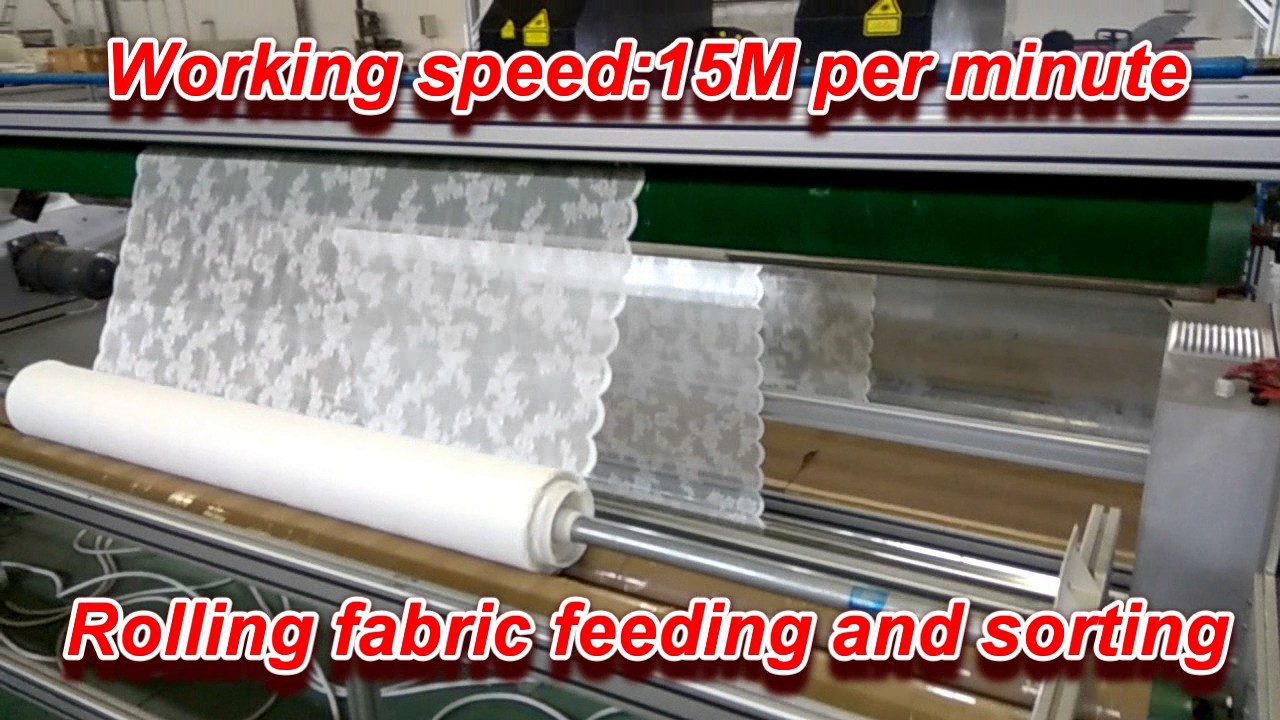 Lace Laser Cutter for Warp Knitted Curtain