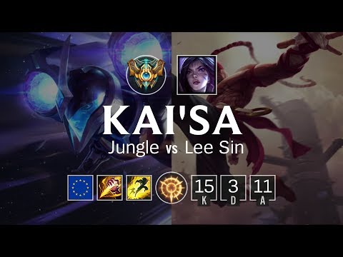 Kai'Sa Jungle vs Lee Sin - EUW Challenger Patch 8.9
