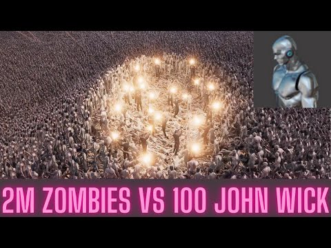 Are 2 Million Zombies too much for 100 John Wick?? - Ultimate Epic Battle Simulator 2
