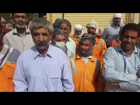 امروز ۴ شهریور تجمع اعتراضی کارگران شهرداری زابل مقابل فرمانداری این شهر در اعتراض به عدم پرداخت حقو