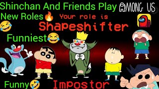 Shinchan Plays Among Us New Roles With His Friends