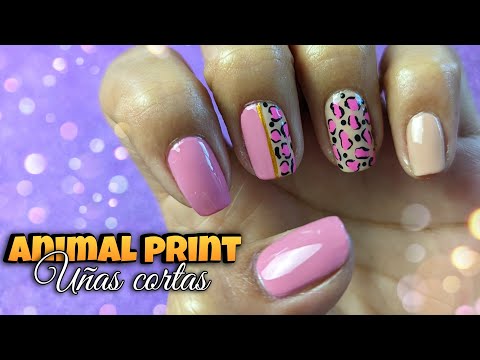 Decoracion de uñas FACIL para uñas cortas | Nail art designs ♥ Nailart By Andy