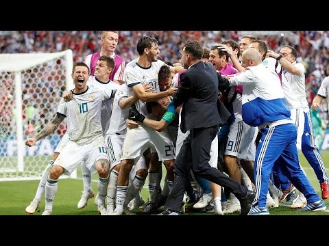 Russia knocks out Spain in penalty shoot-out
