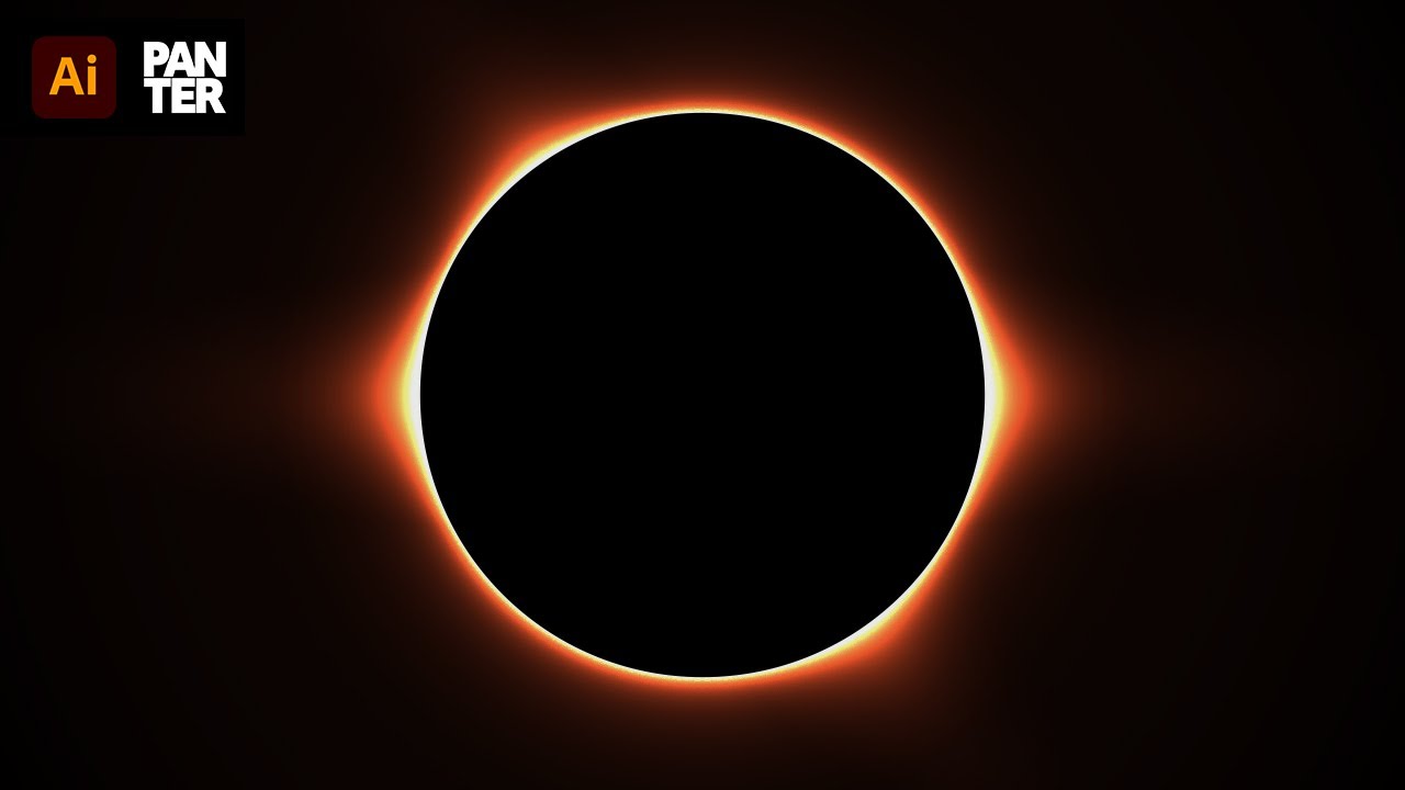 Solar Eclipse Effect in Illustrator