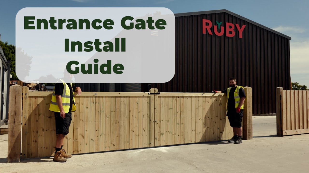 How To Install a Pair of Wooden Driveway Gates