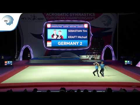 Tim SEBASTIAN & Michail KRAFT (GER) - 2019 Acro Europeans, dynamic final