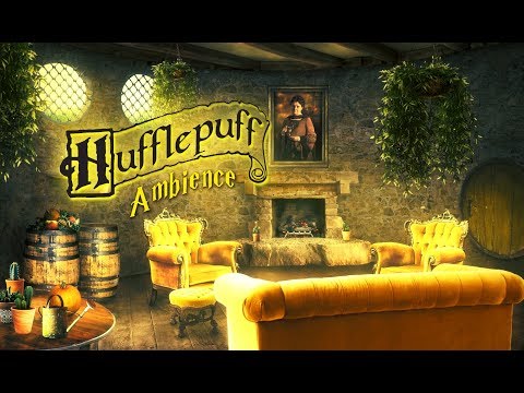 Hufflepuff Common Room Ambience Harry Potter ASMR | Sleep Study White Noise