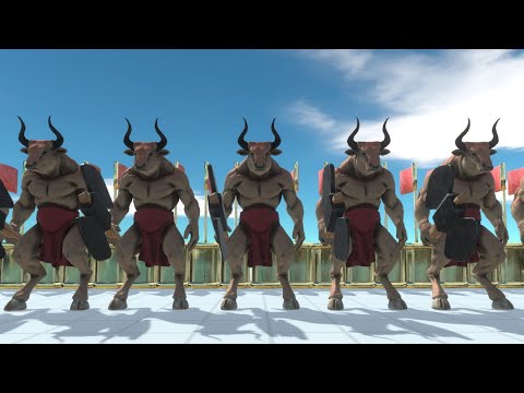Minotaur X15 VS All Factions - Animal Revolt Battle Simulator