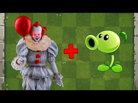 Pennywise (IT) + Peashooter Fusion - Plants vs Zombies Animation