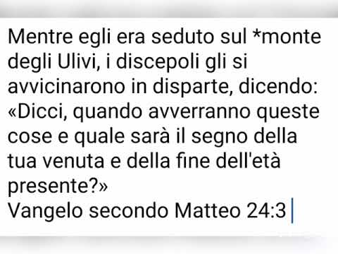 Gesù sta tornando la predetto in Matteo 24 gli avvenimenti degli ultimi tempi