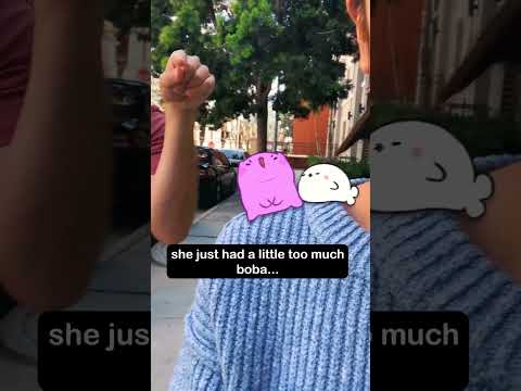 NEVER mess with a girl who’s gotta pee #animation #cat #cute