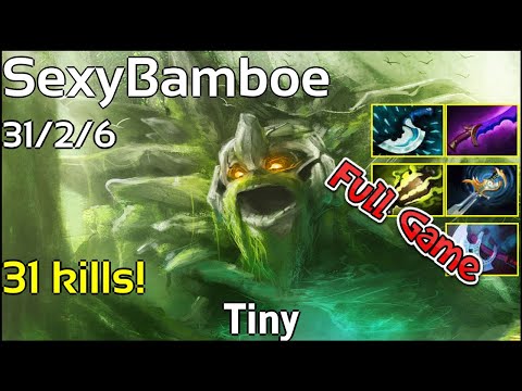31 kills! SexyBamboe  - Tiny - Dota 2 Full Game 7.18