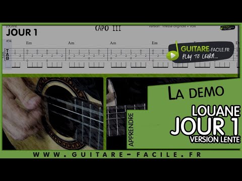 Jour 1 - Louane à la guitare: tuto + partition