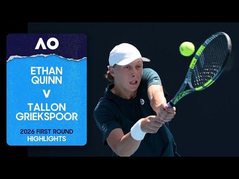 Ethan Quinn v Tallon Griekspoor Highlights | Australian Open 2026 First Round