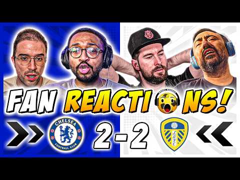 Chelsea Fans GUTTED 🤣 Reactions to Chelsea 2-2 Leeds United | Premier League Fan Reactions