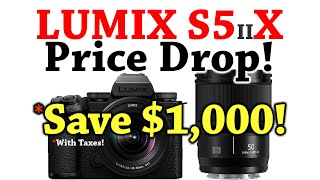 SAVE MORE THAN $1,000! Panasonic LUMIX S5IIX: BODY, ZOOM & 50mm! #Amazon #LumixS5