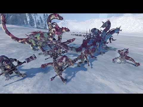 Norsca vs Dark Elves - 40K Points, Epic Cinematic Battle, Total War: Warhammer 2