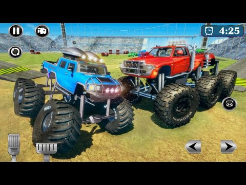 Crazy Monster Truck Derby Crash Stunt Demolition Game - Android IOS Gameplay.
