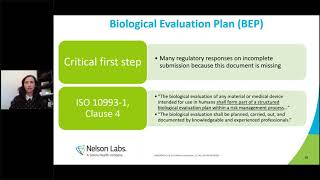 Biocompatibility Evaluation for Device Submission