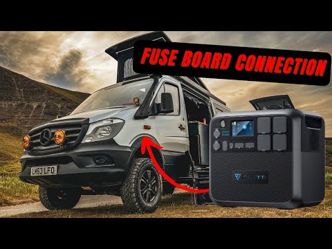 HARD WIRED POWER! using the Bluetti power generator in my 4x4 campervan.