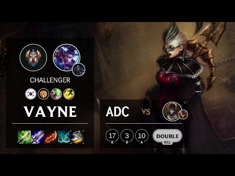 Vayne ADC vs Jhin - KR Challenger Patch 10.3