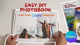 Easy DIY Photobook with FREE CANVA TEMPLATE!