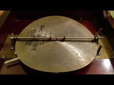 Empress (Mira) 12" music box plays disc 244, "Bedelia--Irish Coon Song Serenade."