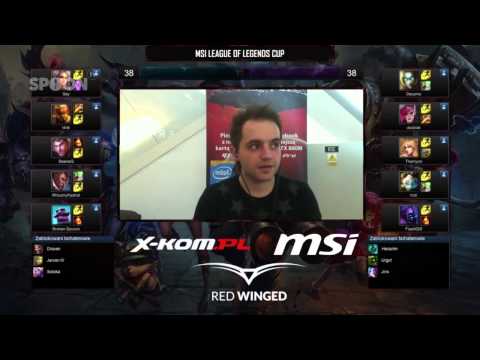 Dis strollowany na turnieju, pierwsze litery banów