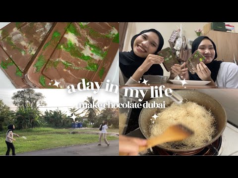Our First V-LOG || Trying to make the viral Dubai Chocolate Bar (with cousiey Dhira)