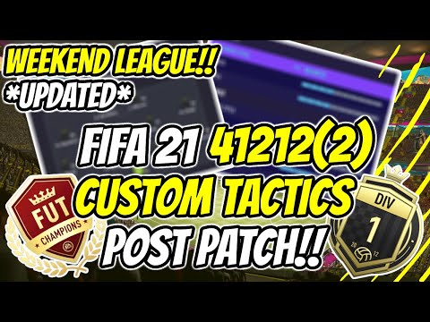 FIFA 21 *SUPER OVERPOWERED* 41212 (2) NEW BEST CUSTOM TACTICS/INSTRUCTIONS POST PATCH!! | FUT 21