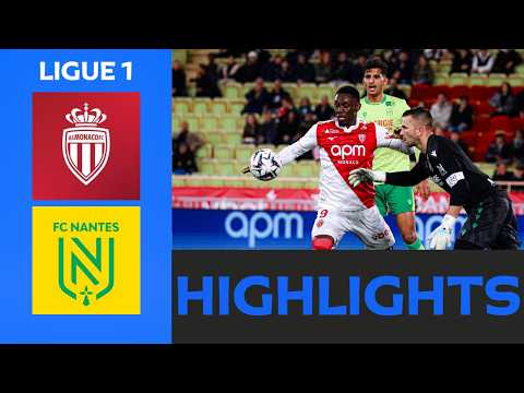 Monaco - Nantes | 3-1 | Highlights | Ligue 1 2025-26 | monaco nantes