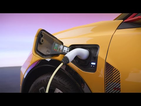 Batterieladung und Anzeige auf der Motorhaube – R5 E-Tech elektrisch – Renault