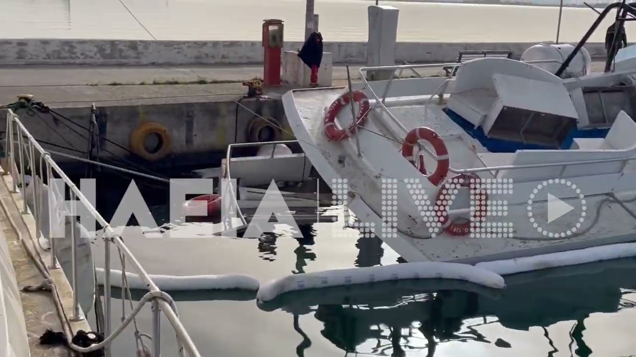 Touristenboot sank im Hafen von Killini