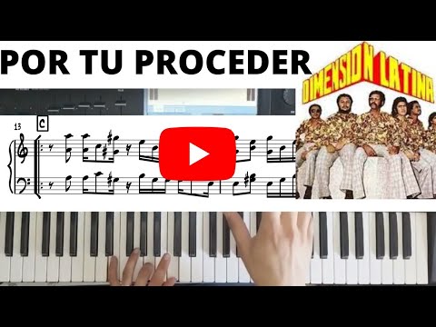 POR tu PROCEDER | salsa PIANO tutorial REGALO | MIDI sheet Music