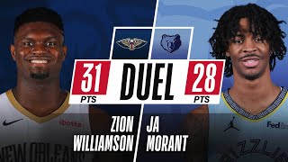 Zion Williamson - New Orleans Pelicans - Ja Morant - Memphis Grizzlies