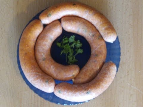 Rote Bratwurst Wurstherstellung