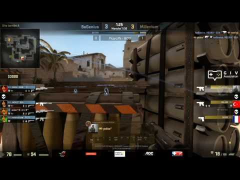 ESWC France CS:GO 2016 - Playoffs BeGenius VS Millenium - Game 2
