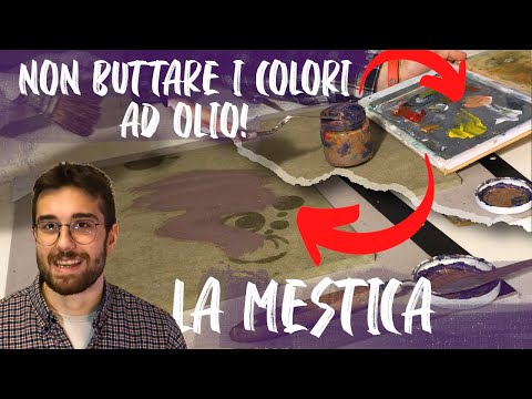 LA MESTICA - RECYCLE OLD CANVAS & OIL PAINTS - OIL IMPRINT